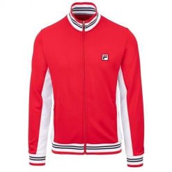 Bluza treningowa męska Fila Björn. Czerwone bluzy męskie Fila, m, bez wzorów, bez ramiączek, bez kaptura. Za 531.00 zł.