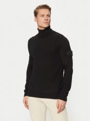 Stone Island Golf 8115565FC Czarny Regular Fit. Czarne swetry męskie Stone Island, m, bez wzorów, z wełny, bez kołnierzyka, bez ramiączek. Za 1,259.00 zł.
