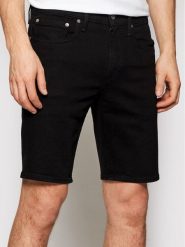 Levi's® Szorty jeansowe 405™ 39864-0037 Czarny Standard Fit. Czarne szorty męskie bez wzorów, z bawełny. Za 219.99 zł.