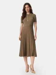 MICHAEL Michael Kors Sukienka codzienna MT5834F33D Beżowy Regular Fit. Brązowe sukienki damskie MICHAEL Michael Kors, na co dzień, m, bez wzorów, z wiskozy, bez kołnierzyka, bez ramiączek, proste. Za 1,239.00 zł.