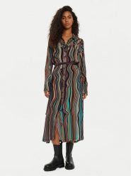 Desigual Sukienka koszulowa Charlotte 24WWVW65 Kolorowy Regular Fit. Sukienki damskie Desigual, s, bez wzorów, z wiskozy, bez kołnierzyka, bez ramiączek, koszulowe. Za 319.99 zł.