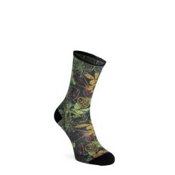 Skarpety rowerowe Smartwool Bike Zero Cushion Aloha Forest Print Crew Socks. Czarne skarpetki damskie Smartwool, bez wzorów. Za 92.99 zł.