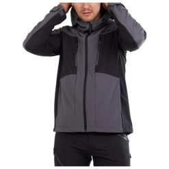 Kurtka softshell męska Fundango Rauris Softshell. Czarne kurtki męskie FUNDANGO, m, bez wzorów, z softshellu, bez kaptura, trekkingowe. Za 519.90 zł.