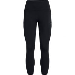 Damskie legginsy do kostek Under Armour Motion. Czarne legginsy damskie Under Armour, bez wzorów, z materiału. Za 355.99 zł.