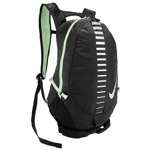 Plecak biegowy męski Nike Run Commuter. Czarne plecaki męskie Nike, bez wzorów, z materiału, eleganckie. Za 298.40 zł.