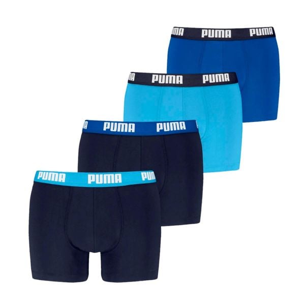 Bokserki męskie Puma BASIC 4-PACK 93819811. Bokserki męskie Puma, bez wzorów, z bawełny. Za 149.19 zł.