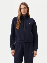 Guess Bluza V4BQ14 K7UW2 Granatowy Regular Fit. Niebieskie bluzy damskie Guess, xl, z aplikacjami, z wiskozy, bez ramiączek, bez kaptura. Za 269.99 zł.