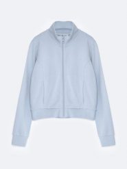 Bluza damska rozpinana błękitna Chitasana 401/ Chitasanap 401. Niebieskie bluzy damskie BIG STAR, l, bez wzorów, z dzianiny, eleganckie, bez ramiączek, bez kaptura. W wyprzedaży za 139.99 zł.