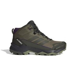 Damskie buty trekkingowe adidas Terrex Skychaser AX5 Mid. Zielone obuwie trekkingowe damskie Adidas, z gore-texu, bez zapięcia. Za 569.60 zł.