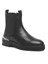 Aigner Botki Ava 19D 1222030 Czarny. Czarne botki damskie Aigner, bez wzorów, ze skóry, bez obcasa, na płaskiej podeszwie, bez zapięcia. Za 1,489.00 zł.
