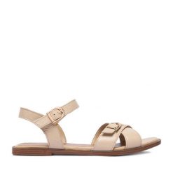 Sandały Lasocki. Brązowe sandały damskie Lasocki, bez wzorów, bez obcasa, na płaskiej podeszwie, bez zapięcia. Za 169.99 zł.