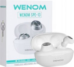 Słuchawki Wenom SPE 13 białe. Białe słuchawki bezprzewodowe Wenom. Za 69.00 zł.