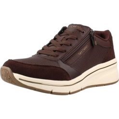 Buty SKECHERS 190370S BILLION FLEX LUXE UP Brązowy. Brązowe obuwie trekkingowe damskie Skechers, z syntetyku, bez zapięcia. Za 337.99 zł.
