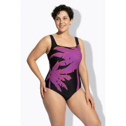 Damskie Strój kąpielowy palmy miękkie miseczki ramiączka z regulacją. Czarne stroje kąpielowe damskie Ulla Popken, plus size, bez wzorów, z elastanu. W wyprzedaży za 191.99 zł.