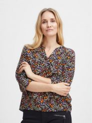 Fransa Bluzka 20612325 Kolorowy Regular Fit. Bluzki damskie Fransa, xl, bez wzorów, z wiskozy, bez kołnierzyka, bez ramiączek. Za 79.99 zł.