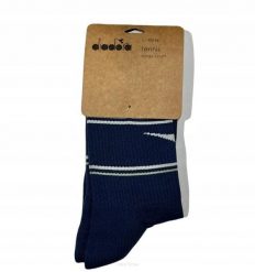 Skarpety tenisowe Diadora Socks Court. Niebieskie skarpetki damskie Diadora, bez wzorów, z elastanu. Za 43.40 zł.