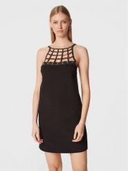Pinko Sukienka koktajlowa Alice 1G17XP A034 Czarny Regular Fit. Czarne sukienki damskie Pinko, bez wzorów, z syntetyku, wizytowe, bez kołnierzyka, bez ramiączek. Za 500.00 zł.