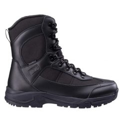 Buty trekkingowe Magnum Magg. Czarne buty zimowe męskie MAGNUM, bez wzorów, bez obcasa, bez zapięcia. W wyprzedaży za 464.15 zł.