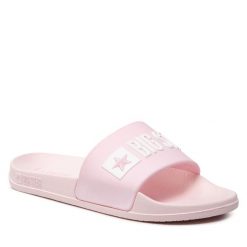 Klapki Big Star Shoes. Czerwone klapki damskie BIG STAR SHOES, bez wzorów, retro, bez obcasa, bez zapięcia. Za 79.99 zł.