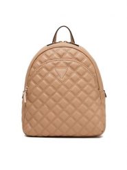 Guess Plecak Giully II HWQG96 73320 Beżowy. Brązowe plecaki damskie Guess, z aplikacjami, ze skóry. Za 489.99 zł.