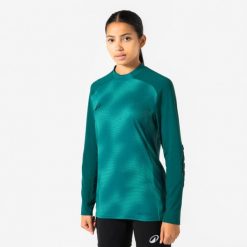 Koszulka bramkarska z ochraniaczami do piłki nożnej Kipsta F500. Niebieskie bluzy męskie KIPSTA, xl, bez wzorów, sportowe, bez ramiączek, bez kaptura. Za 119.99 zł.