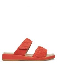 Caprice Klapki 9-27204-44 Pomarańczowy. Brązowe klapki damskie Caprice, bez wzorów, ze skóry, bez obcasa, bez zapięcia. Za 150.99 zł.