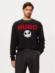 Hugo Sweter Selm 50528298 Czarny Regular Fit. Czarne swetry męskie Hugo, l, bez wzorów, z bawełny, bez kołnierzyka, bez ramiączek. Za 349.99 zł.