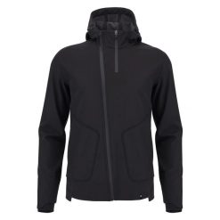 Kurtka dresowa z kapturem softshell Macron Tomtor. Czarne kurtki męskie Macron, l, bez wzorów, z dresówki, z kapturem. Za 573.00 zł.