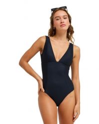Jednoczęściowy strój kąpielowy dla Kobiety ROXY LOVE Czarny. Szare stroje kąpielowe damskie Roxy, xs, bez wzorów, z elastanu. Za 339.99 zł.