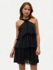 Vero Moda Sukienka koktajlowa Felicia 10329767 Czarny Regular Fit. Czarne sukienki damskie Vero Moda, l, bez wzorów, z syntetyku, wizytowe, bez kołnierzyka, bez ramiączek. Za 169.99 zł.