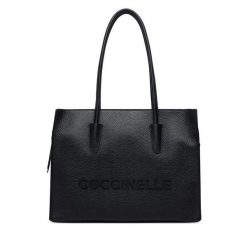 Torebka Coccinelle. Czarne shopperki damskie Coccinelle, bez wzorów, bez dodatków. Za 1,449.00 zł.