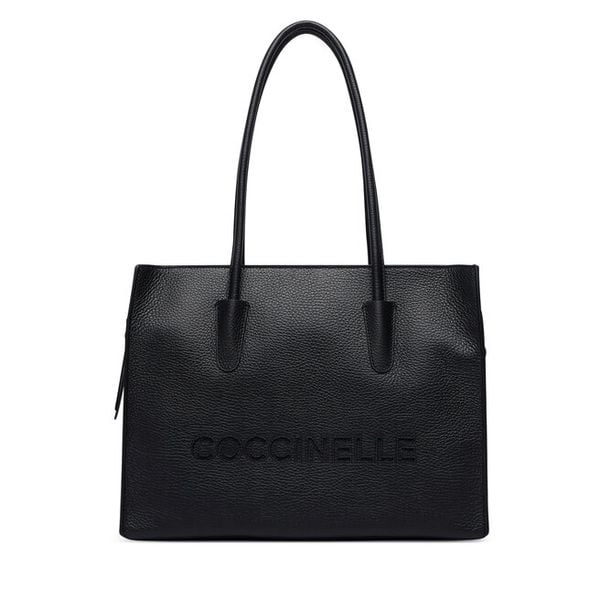 Torebka Coccinelle. Czarne shopperki damskie Coccinelle, bez wzorów, bez dodatków. Za 1,449.00 zł.