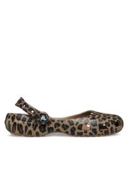 Crocs Baleriny Classic Animal Ballet 212478 Brązowy. Brązowe balerinki damskie Crocs, bez wzorów, z tworzywa sztucznego, bez obcasa, bez zapięcia. Za 219.99 zł.