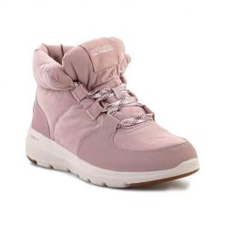 Buty do chodzenia damskie Skechers Glacial Ultra. Czerwone obuwie sportowe damskie Skechers, bez wzorów, z materiału, bez zapięcia, trekkingowe. Za 428.00 zł.