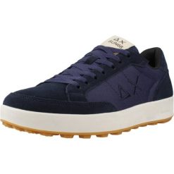 Buty SUN68 GENIUS Niebieski. Niebieskie buty zimowe męskie SUN68, bez wzorów, ze skóry, bez obcasa, bez zapięcia. Za 232.99 zł.