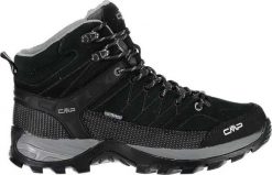 Buty trekkingowe męskie CMP Rigel Mid Trekking Shoe Wp Nero/Grey r. 44 (3Q12947-73UC). Szare buty zimowe męskie CMP, bez wzorów, bez obcasa, bez zapięcia. Za 398.26 zł.