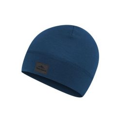 Czapka Beanie z wełny merynosa Unisex Fjord Nansen Light Merinoull. Niebieskie czapki damskie FJORD NANSEN, bez wzorów, z wełny, sportowe. Za 99.90 zł.