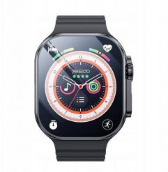 Yesido IO24 Smartwatch BT5.0 +NFC 200mAh IPX4 (w zestawie 2 paski) BLACK / CZARNY. Czarne zegarki smartwatch GepardWatches, bez wzorów. Za 88.78 zł.