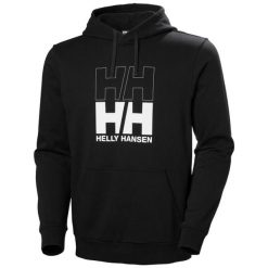 Bluza z kapturem Helly Hansen Core Graphic. Czarne bluzy sportowe męskie Helly Hansen, m, bez wzorów, z kapturem. Za 369.00 zł.