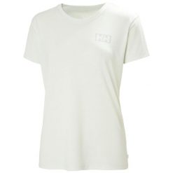 T-shirt damski Helly Hansen Skog graphic. Zielone t-shirty damskie Helly Hansen, bez wzorów, sportowe, bez kołnierzyka, bez ramiączek. Za 239.00 zł.