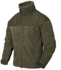 Helikon-Tex Bluza CLASSIC ARMY - Fleece - Olive Green. Zielone bluzy męskie HELIKON-TEX, m, bez wzorów, bez ramiączek, bez kaptura. Za 165.05 zł.