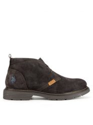 U.S. Polo Assn. Trzewiki LORENZ002M/DS1 Brązowy. Brązowe botki męskie U.S. Polo Assn., bez wzorów, ze skóry, bez obcasa, bez zapięcia. Za 379.99 zł.