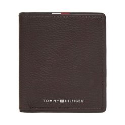 Portfel Tommy Hilfiger. Brązowe portfele męskie Tommy Hilfiger, bez wzorów. Za 249.99 zł.