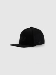 4F Czapka z daszkiem snapback uniseks 4F x Drift Masters - czarna S/M. Czarne czapki damskie 4F, z aplikacjami, z bawełny, klasyczne. Za 129.99 zł.