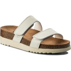 Klapki SCHOLL - Lusaka F25435 1065 360 White. Białe klapki damskie Scholl, bez wzorów, z nubiku, bez obcasa, bez zapięcia. W wyprzedaży za 159.00 zł.