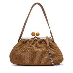 Torebka Weekend Max Mara. Brązowe torebki do ręki damskie Weekend Max Mara, bez wzorów, bez dodatków. Za 1,579.00 zł.