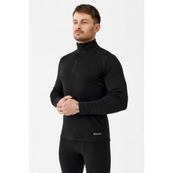 Bluza męska termoaktywna Rough Radical Merino Active Zip 250. Czarne bluzy męskie ROUGH RADICAL, l, bez wzorów, z wełny, sportowe, bez ramiączek, bez kaptura. W wyprzedaży za 237.15 zł.