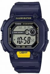Zegarek sportowy Casio Zegarek Męski Casio Sport W-737H-2AVDF Navy Blue Heavy Duty. Niebieskie zegarki męskie Casio, bez wzorów. Za 193.99 zł.