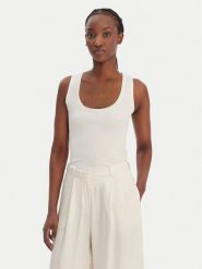 Marella Top Orata 2613941015 Écru Slim Fit. Topy damskie Marella, l, bez wzorów, z wiskozy, bez kołnierzyka, bez ramiączek. Za 369.99 zł.