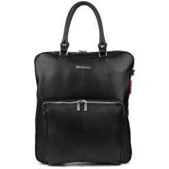 Plecak damski skórzany Beltimore czarny N24. Czarne plecaki damskie bez wzorów. Za 424.92 zł.